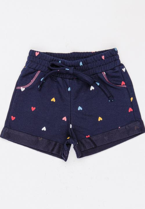 See-Saw - Girls Fleece Shorts Navy