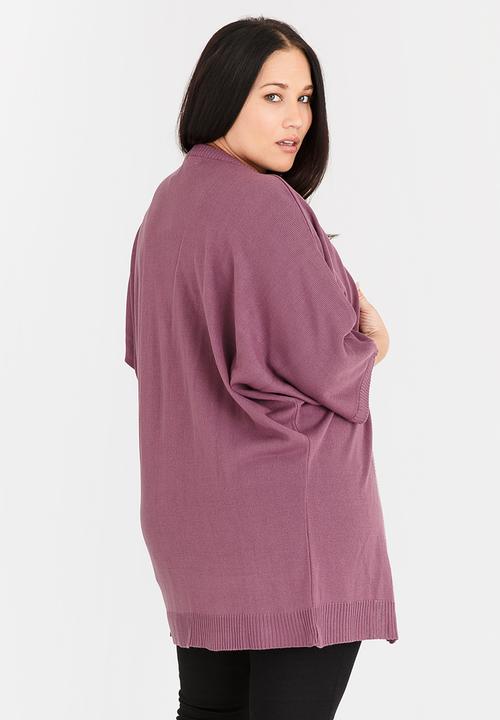 edit Plus - Throw-over Cardi Pale Purple