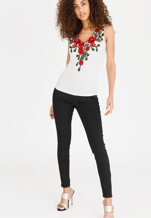 SISSY BOY - Galina Embroidery Detail Top Off White