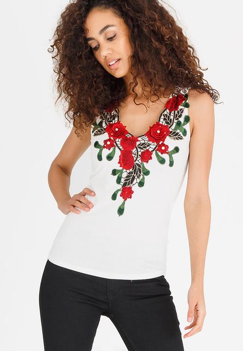 SISSY BOY - Galina Embroidery Detail Top Off White