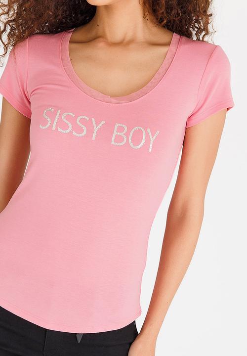 SISSY BOY - Raia One Up Tee Pale Pink