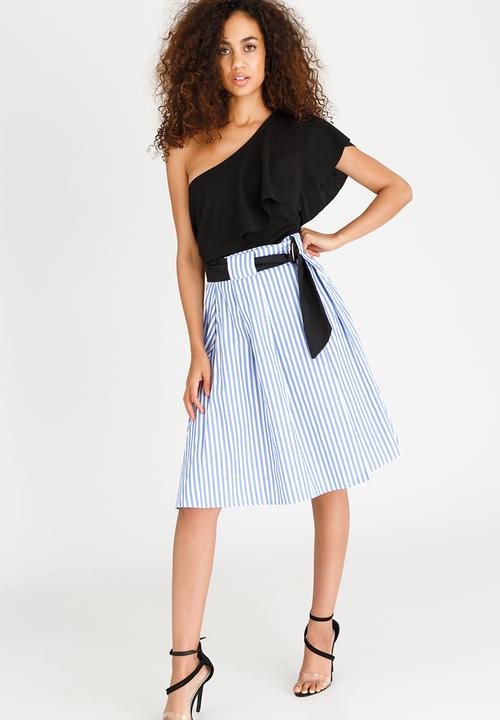 STYLE REPUBLIC - Contrast Belt Skirt Pale Blue