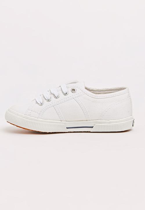 SUPERGA - Girls Junior Slim Line Sneaker White