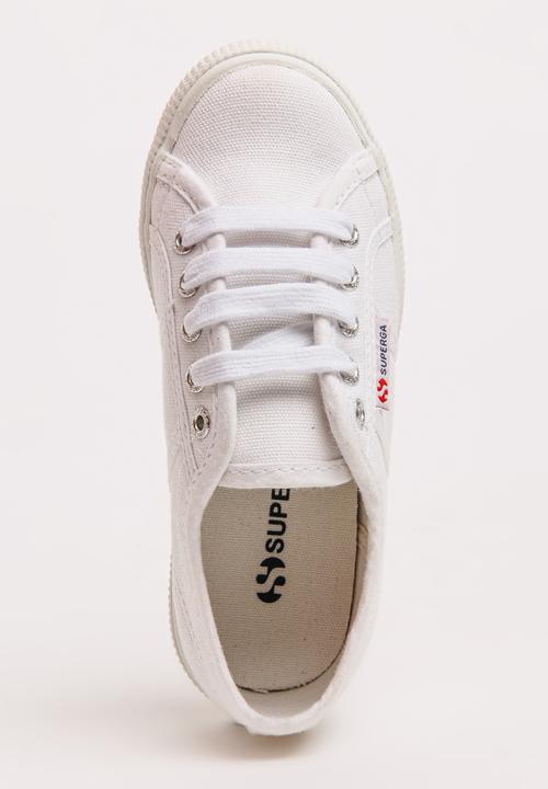 SUPERGA - Girls Junior Slim Line Sneaker White