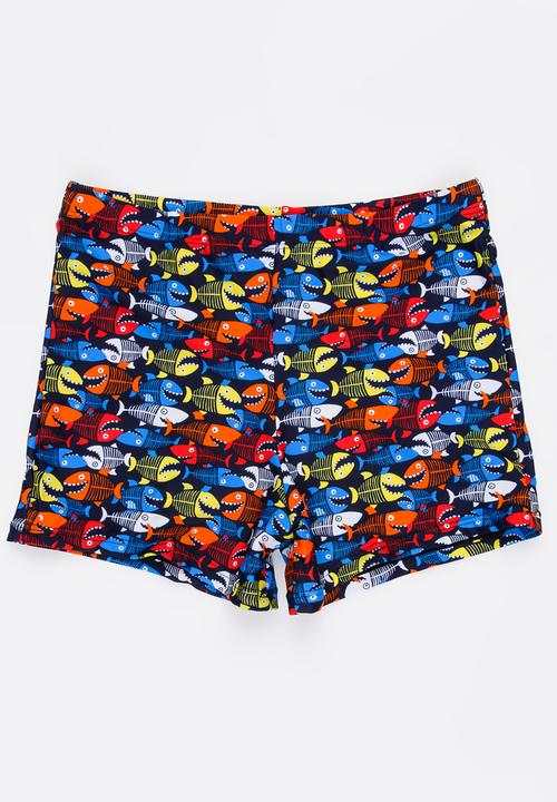 Pop Candy - Stripe Swim Shorts Multi-colour