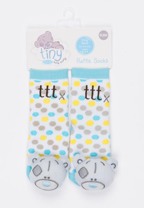 Character Baby - Tiny Tatty Teddy Rattle Socks Multi-colour
