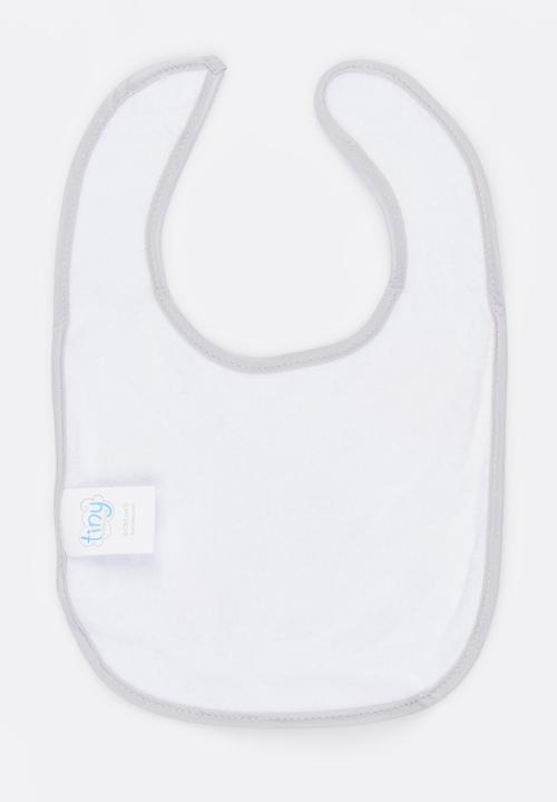 Character Baby - Tiny Tatty Teddy Jersey Bib Grey