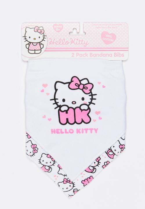Character Baby - Printed 2 Pack Bandana Bibs Pale Pink
