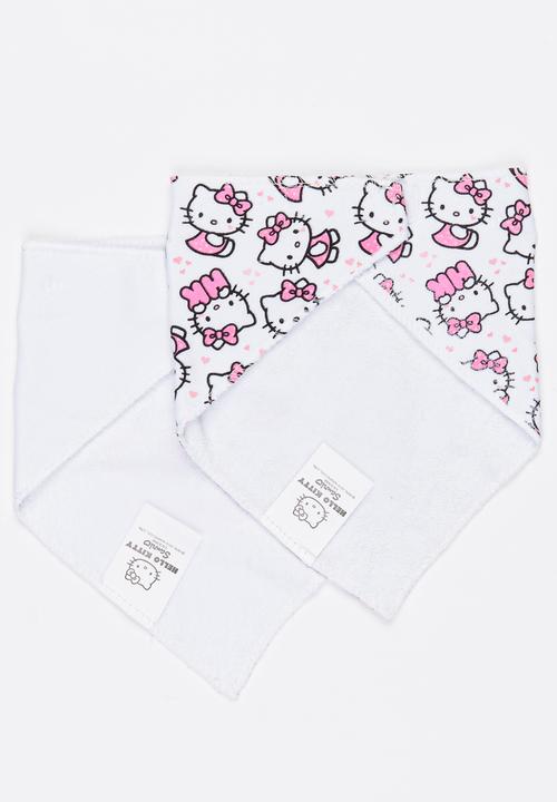 Character Baby - Printed 2 Pack Bandana Bibs Pale Pink