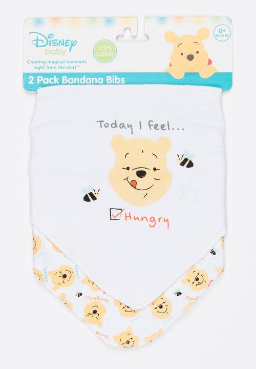 Character Baby - Printed 2 Pack Bandana Bibs Yellow