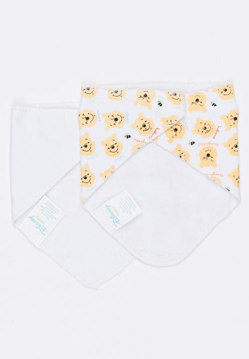 Character Baby - Printed 2 Pack Bandana Bibs Yellow