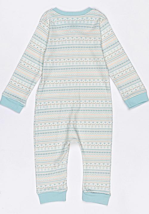 Baby Corner - Zip Through Sleepsuit Multi-colour