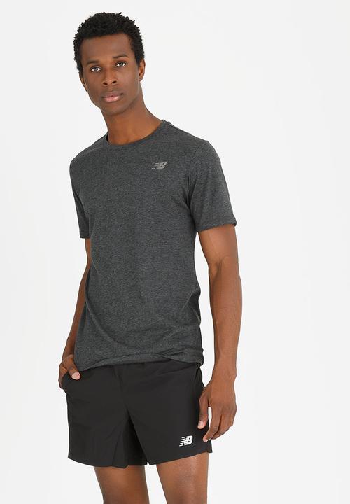 New Balance  - Heather Tech Tee Charcoal