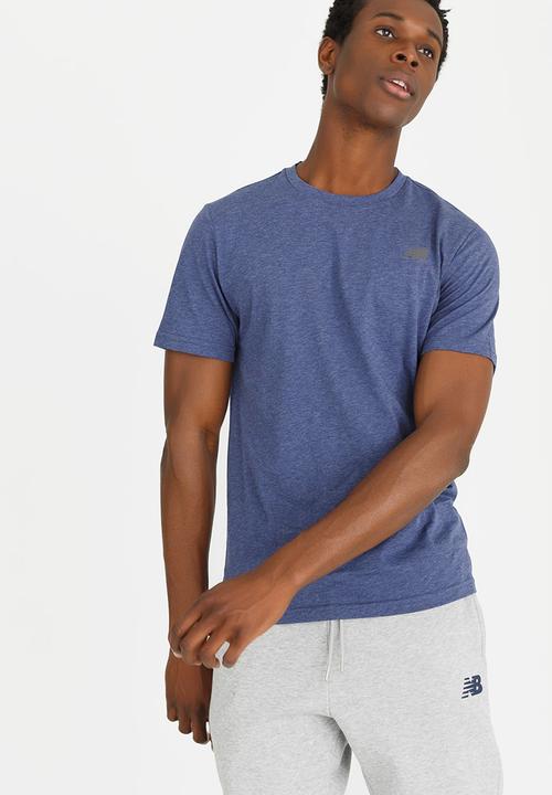 New Balance  - Heather Tech Tee Blue