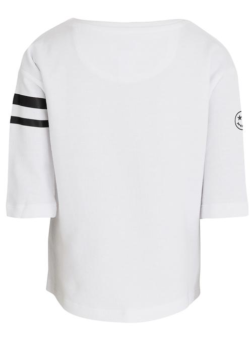 Converse - Tie-Front Patches Patches Knit Top White