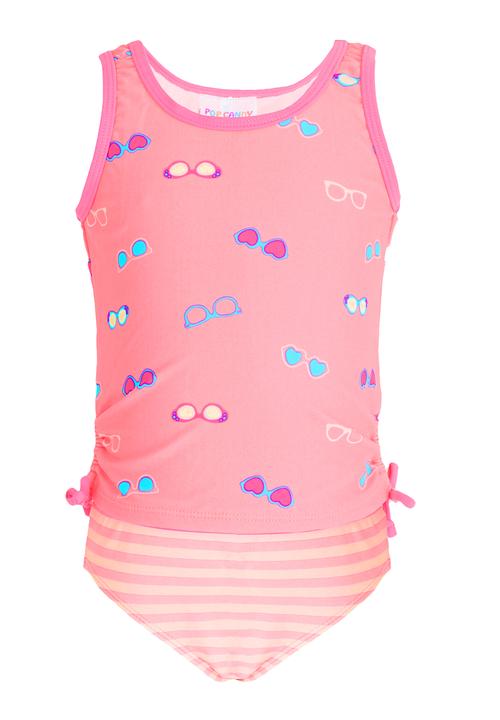 Pop Candy - Printed 2 Piece Swimsuit Coral
