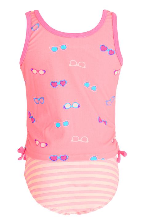 Pop Candy - Printed 2 Piece Swimsuit Coral