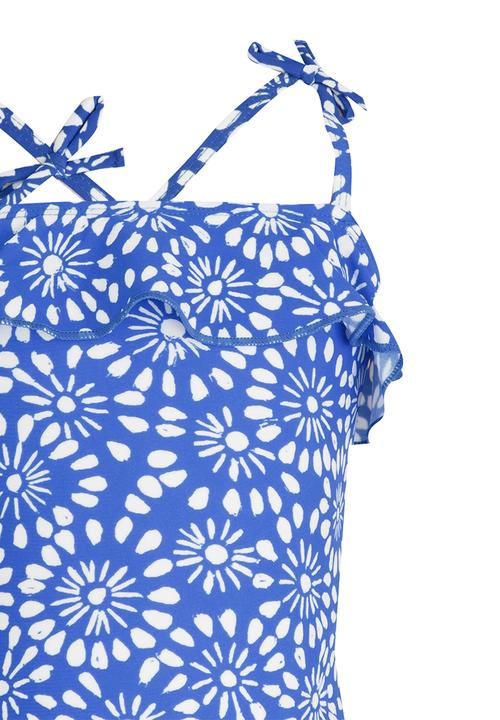 Pop Candy - Printed Two Piece Swimsuit Blue