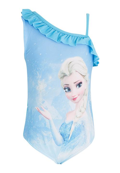 Pop Candy - Printed Full Piece Swimsuit Pale Blue