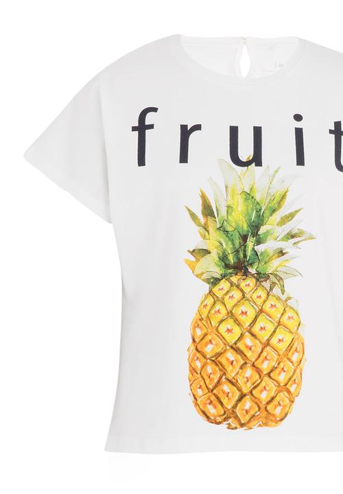 Name It - Printed Tee White