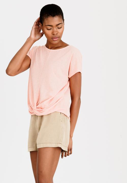 Vero Moda - Krista Knot Detail Top Peach