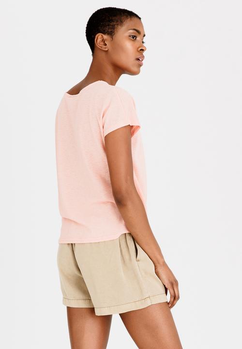 Vero Moda - Krista Knot Detail Top Peach