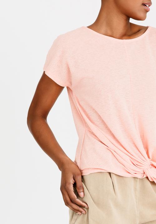 Vero Moda - Krista Knot Detail Top Peach