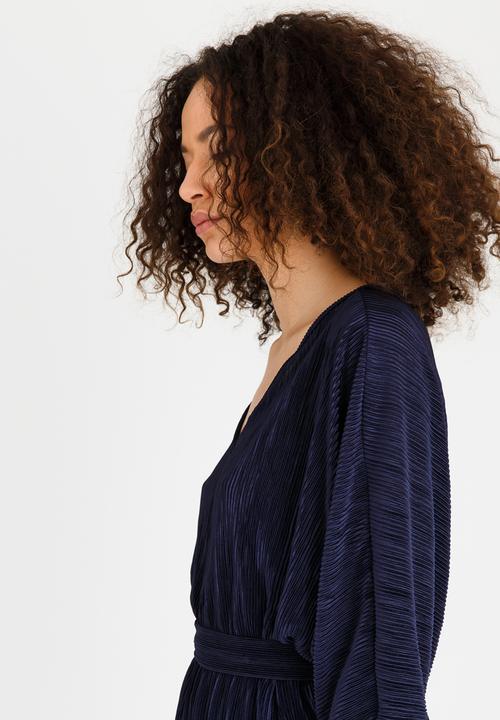 RUFF TUNG - Drape Top with Belt detail Navy