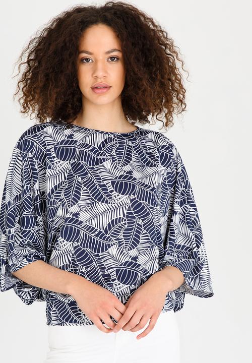 RUFF TUNG - Twiggy Top Navy & White