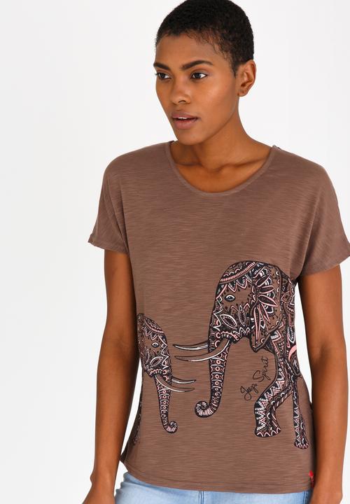 JEEP - Printed Fashion Top Brown