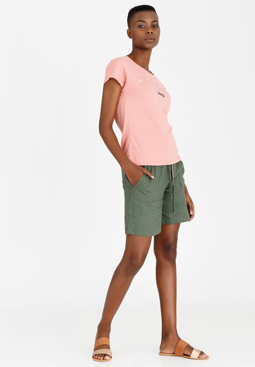 JEEP - Outsider Printed Tee Pale Pink