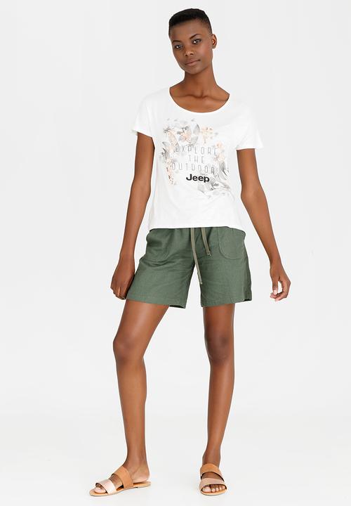 JEEP - Foil Printed Tee Neutral