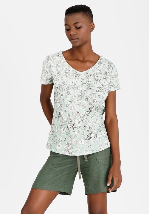 JEEP - Printed V-neck Tee Mint