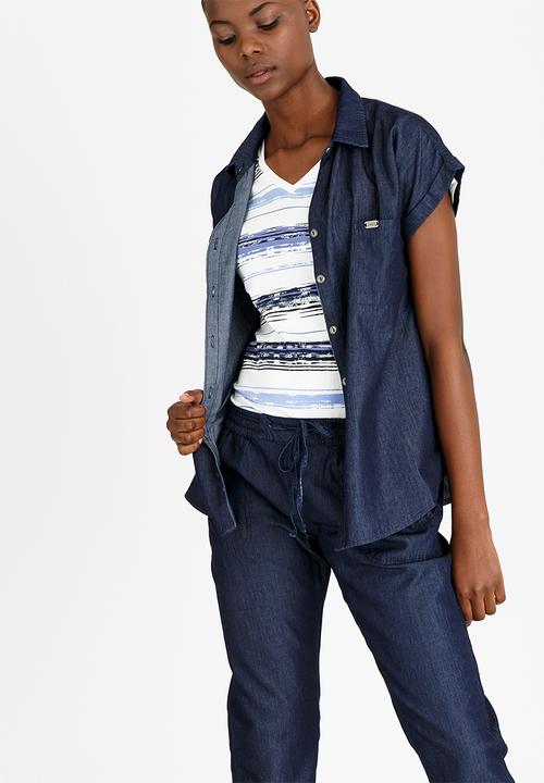 JEEP - Denim Slouchy Blouse Blue