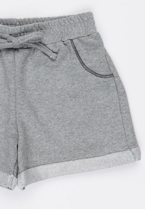 Rebel Republic - Fleece Shorts Grey