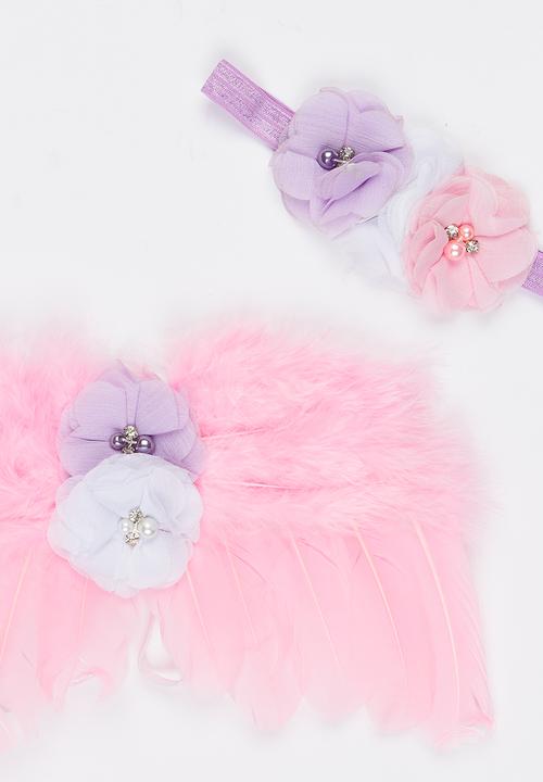 Pop Candy - Angel Wings and Headband Set Mid Pink