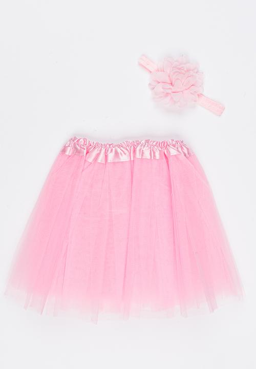 Pop Candy - Headband and Skirt Set Mid Pink