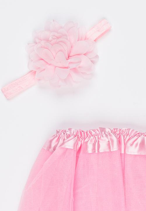 Pop Candy - Headband and Skirt Set Mid Pink