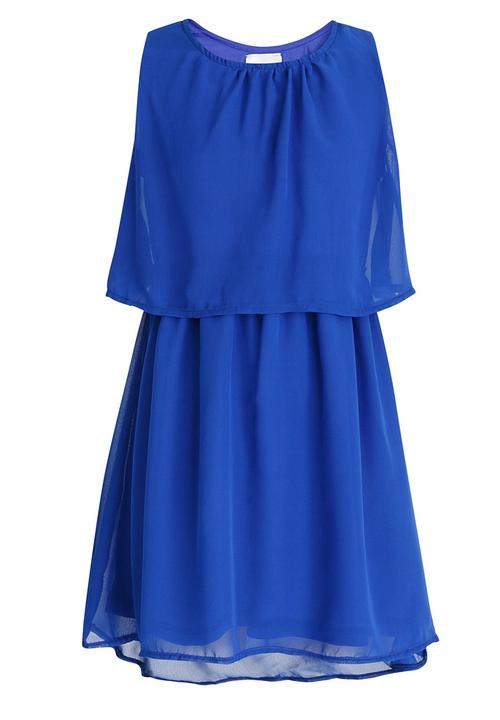 Rebel Republic - Chiffon Hi-Low Dress Cobalt