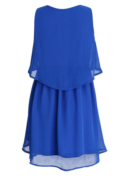 Rebel Republic - Chiffon Hi-Low Dress Cobalt