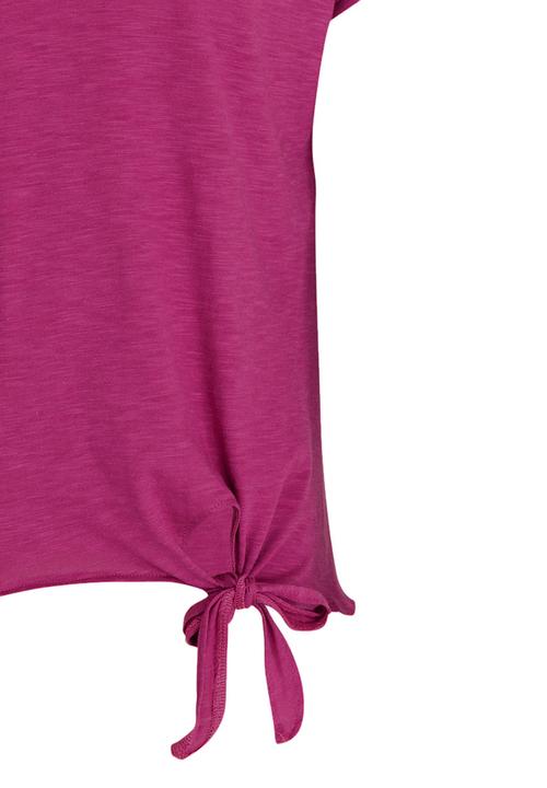 Rebel Republic - Side Tie Top With Back Detail Dark Purple