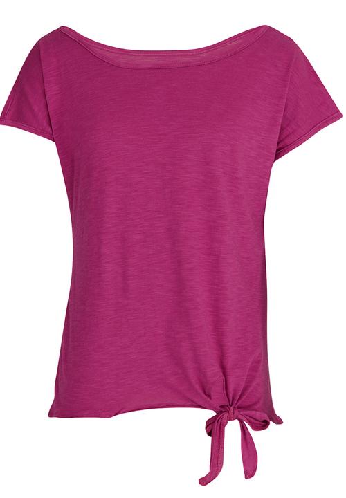 Rebel Republic - Side Tie Top With Back Detail Dark Purple