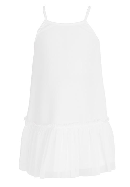 See-Saw - Dropped Waist dress with Mesh Layer Milk