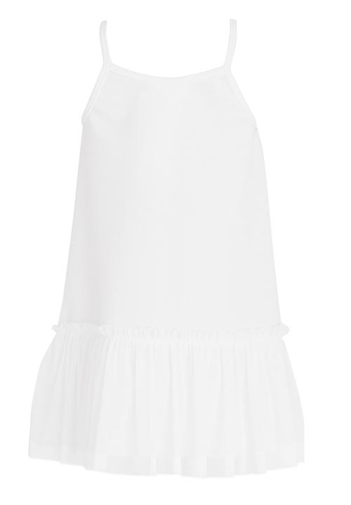 See-Saw - Dropped Waist dress with Mesh Layer Milk
