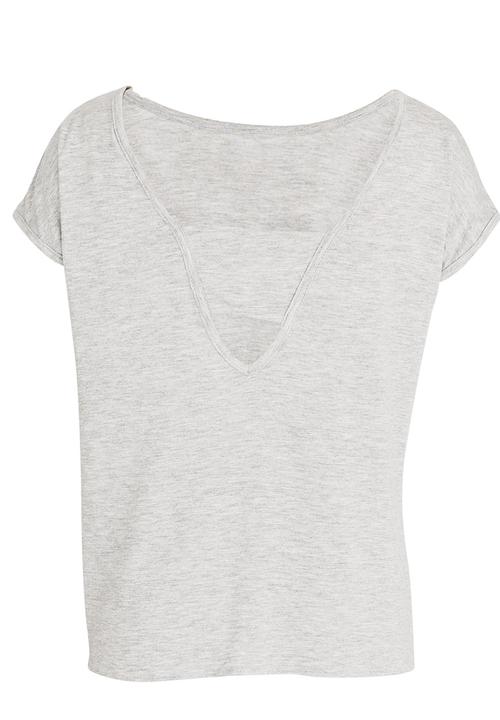 Rebel Republic - Side Tie Top With Back Detail Mid Grey