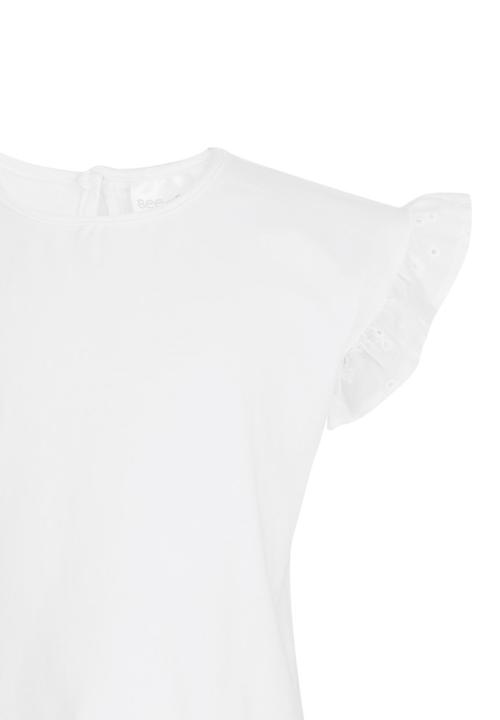 See-Saw - Tunic Top with Frill Sleeve White