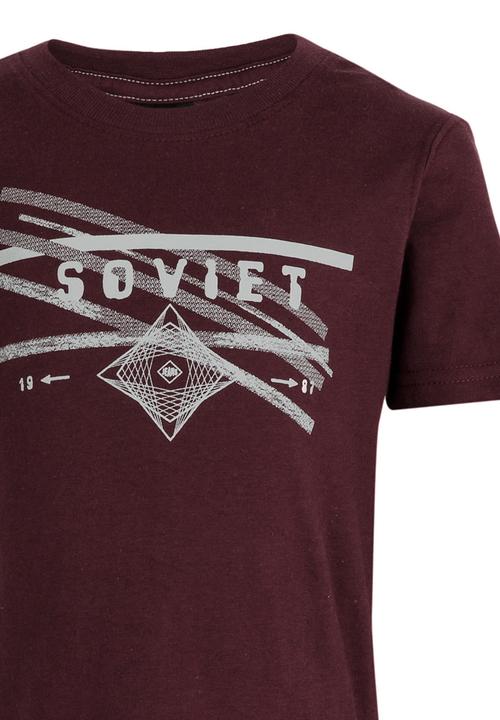 SOVIET - B Leeds Tee Burgundy