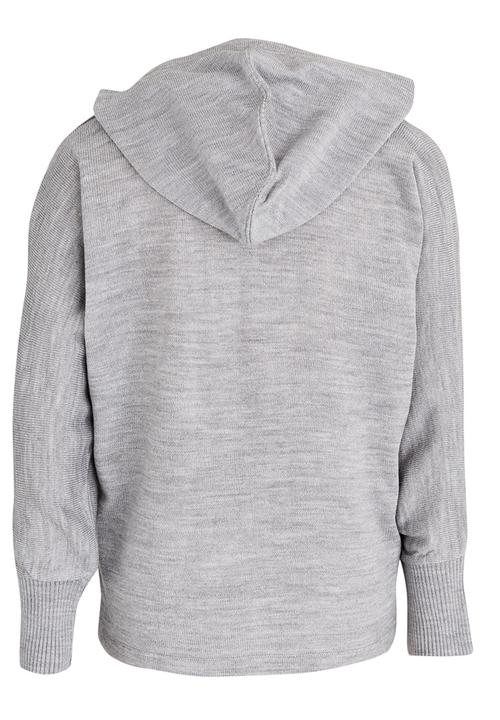 Rebel Republic - Hooded Cardi Grey Melange