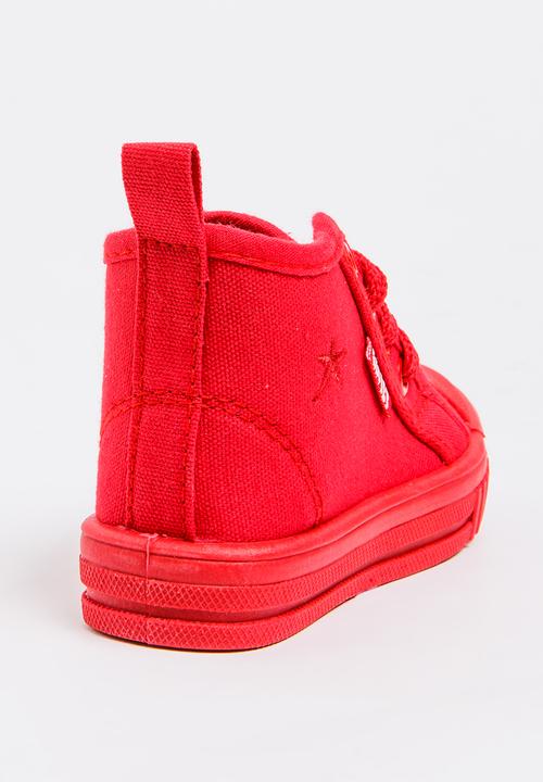 SOVIET - Rio Hi Top Sneaker Red
