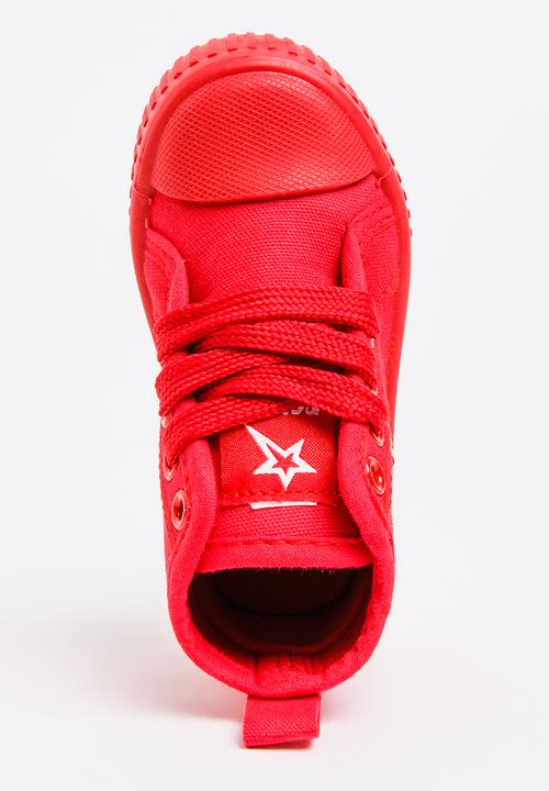 SOVIET - Rio Hi Top Sneaker Red